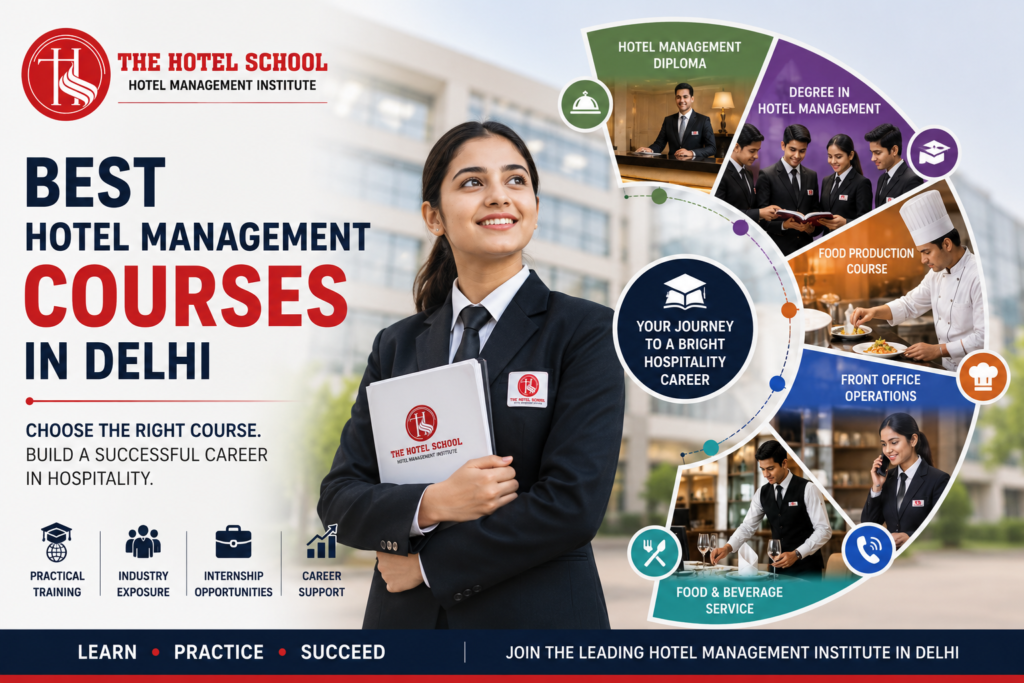 Best hotel management courses in Delhi at The Hotel School