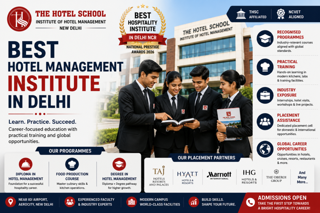 Best hotel management institute in Delhi - The Hotel School